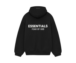 Fear of God Essentials Fleece Hoodie (FW24) Black